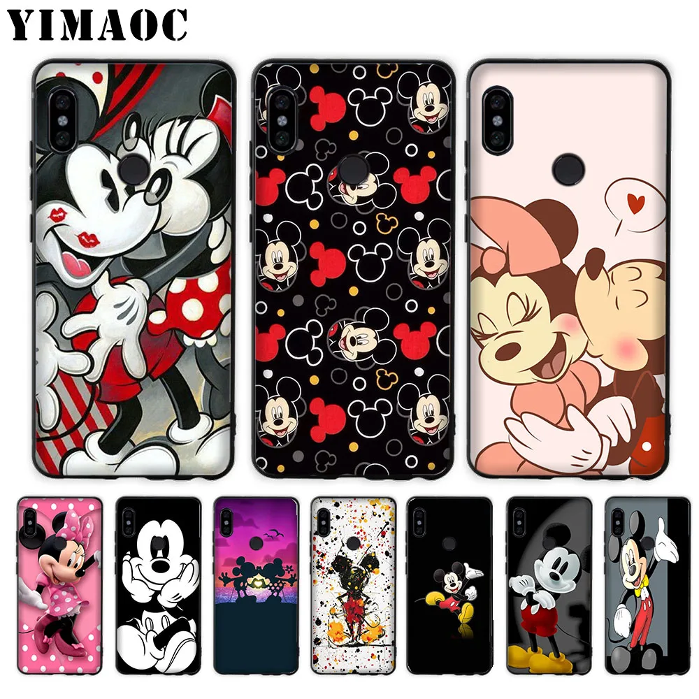 

YIMAOC Mickey Minnie Soft Case for Xiaomi Mi5 Mi5S Mi6 Mi9 Mi8 Lite SE A1 A2 Lite Pocophone F1 MAX 3