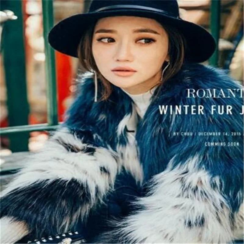 Hiver Veste Survêtement Picture Femme Femmes Nouveau Poilue Pardessus Casual Chaud Show Manches Fausse Manteau As Élégant Longues Mode Automne Slim Fourrure En fwqwAaO