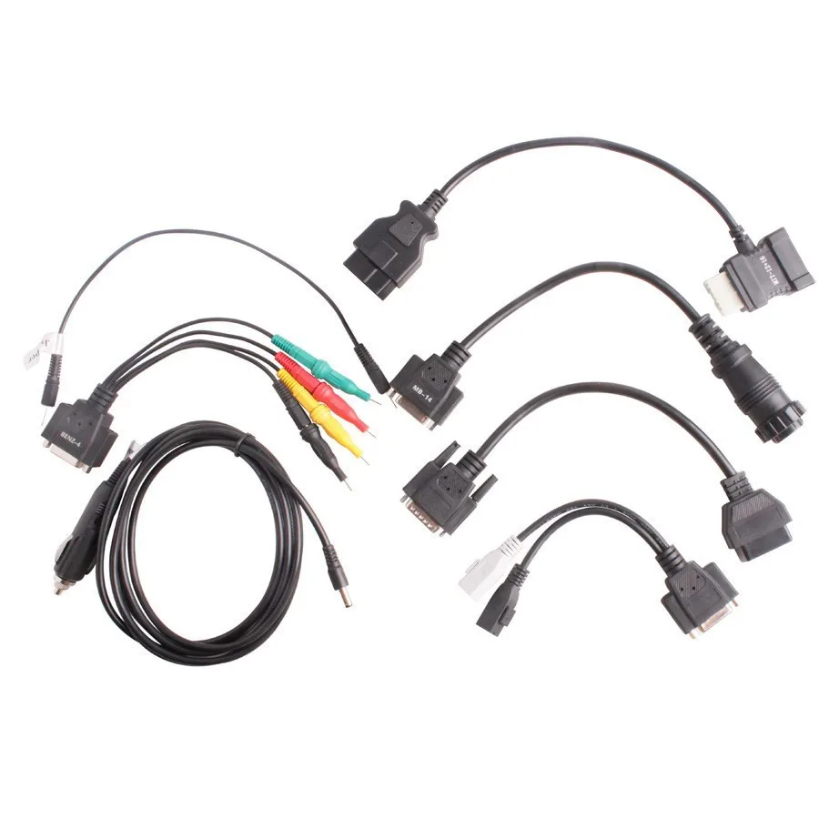 Full Set VCS Cables with Adapters for Vehicle Scanner Interface car diagnostic Cable free shipping