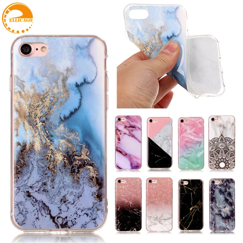 Ellicago Case For Apple Iphone 8 Case Silicone Granite Scrub Marble Stone Cover For Coque Iphone 8 Plus Case For Iphone8 Cover Case Plus Case Forcase For Apple Aliexpress