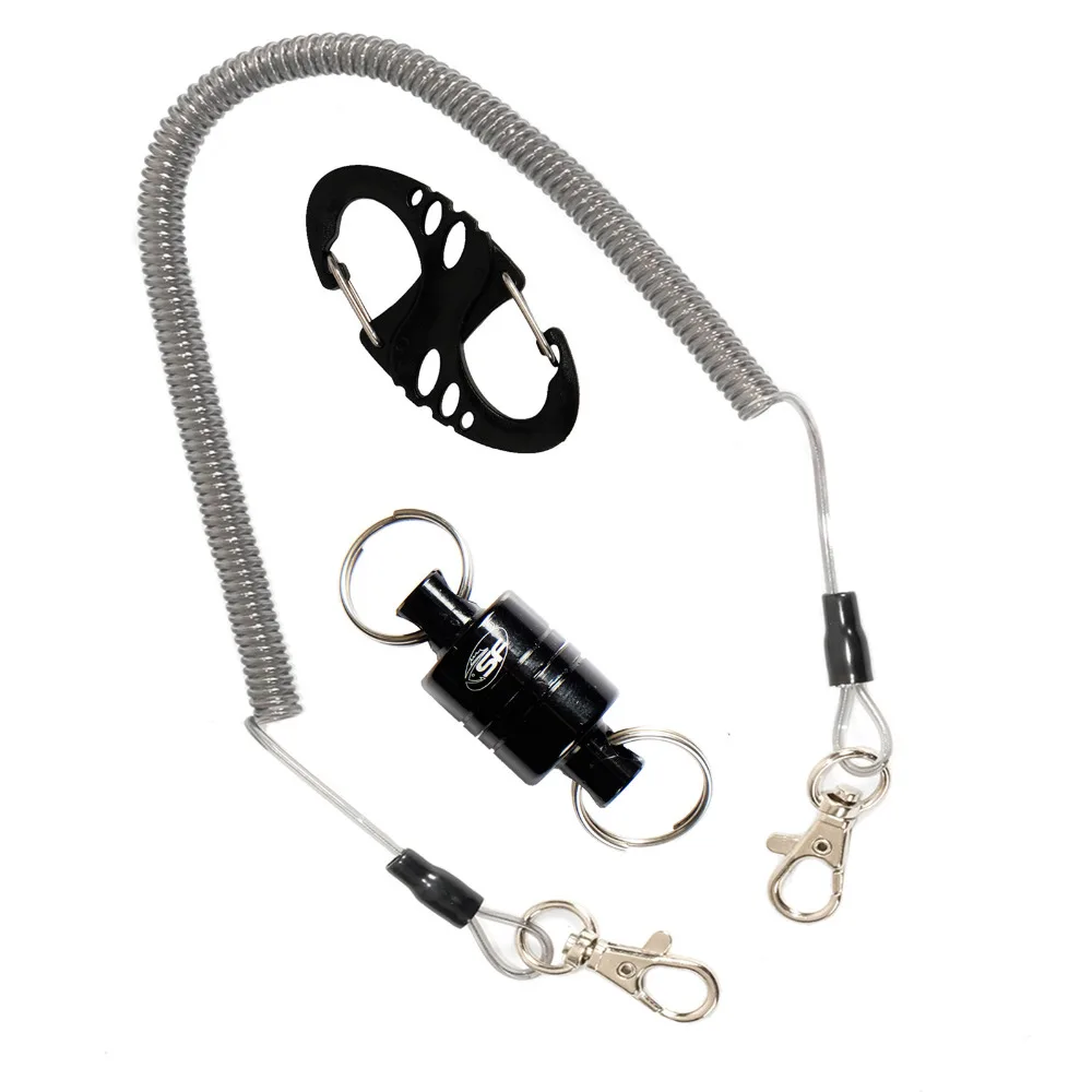 

Net Release with Lanyard Magnetic Release fly fishing landing net streamside