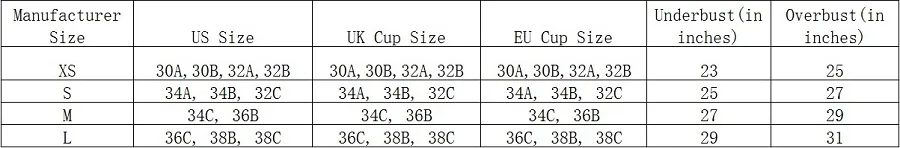 bra size