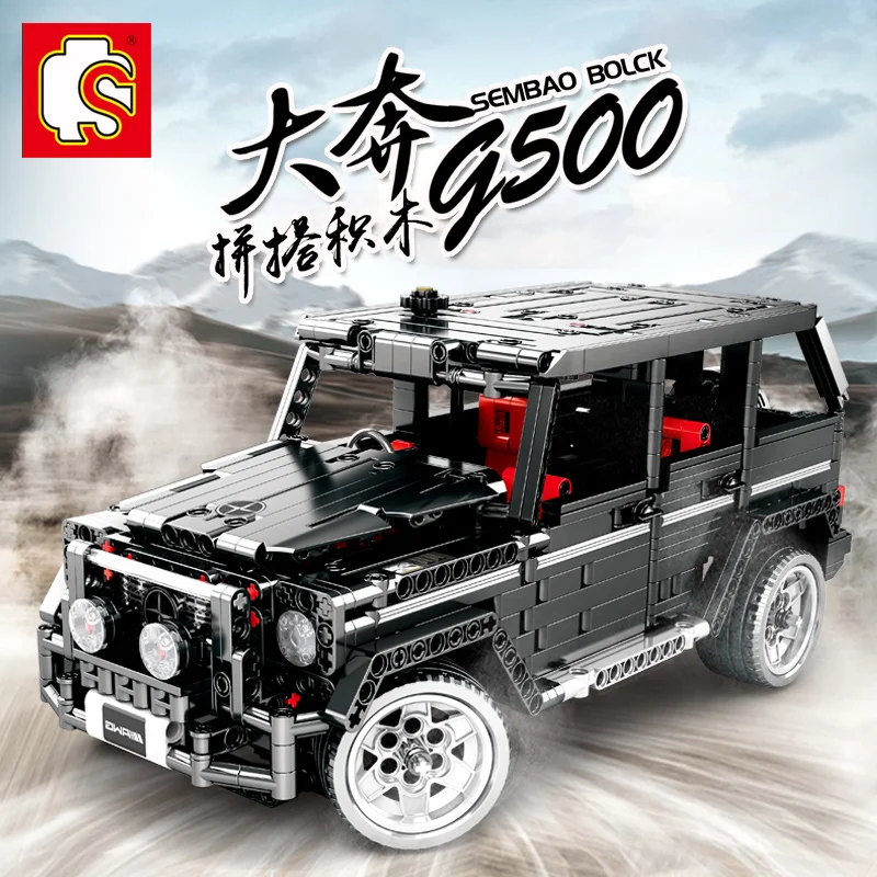 2019 совместимый с Legoing Technic Banz G500 AWD WAGON Moc 2425 Набор строительных блоков Классическая