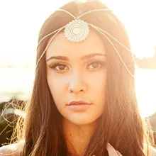 Хрустальные подвески-шпильки, заколки для волос, цепочка, индийский головной убор, вечерние украшения, аксессуары, Подсолнух, Прямая поставка 533