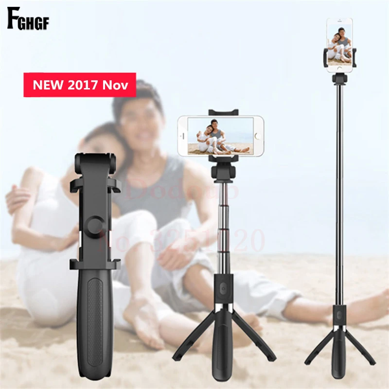 

Wireless Bluetooth Selfie Stick Universal 3 in 1 Mobile Phone Tripod Bracket For iPhone Mini Extendable Shutter Selfie Stick