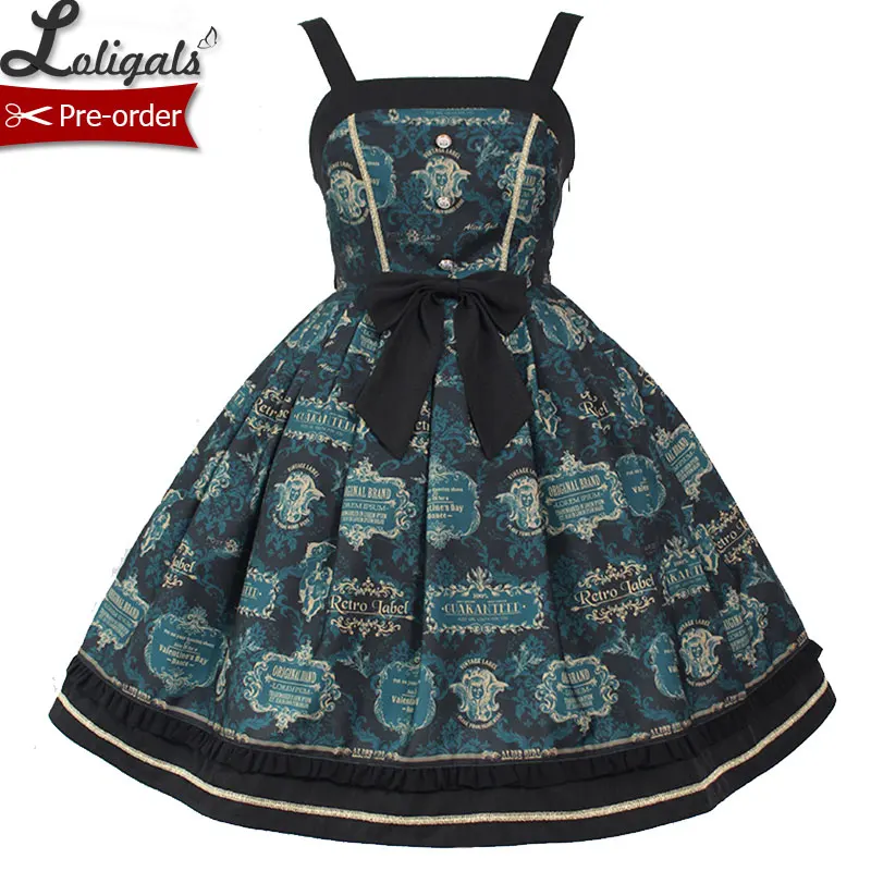 

Carol Card ~ Gothic Lolita JSK Dress Sleeveless Party Dress by Alice Girl ~ Limited Stock