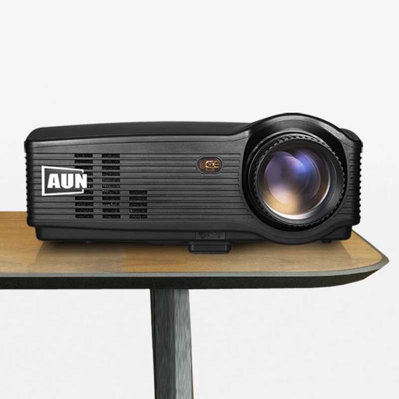AUN HD Projector PH10, 3500 Lumen LED Beamer, (Optional Android 6.0 Projector, Bluetooth WIFI) Full HD Video Multimedia LCD TV