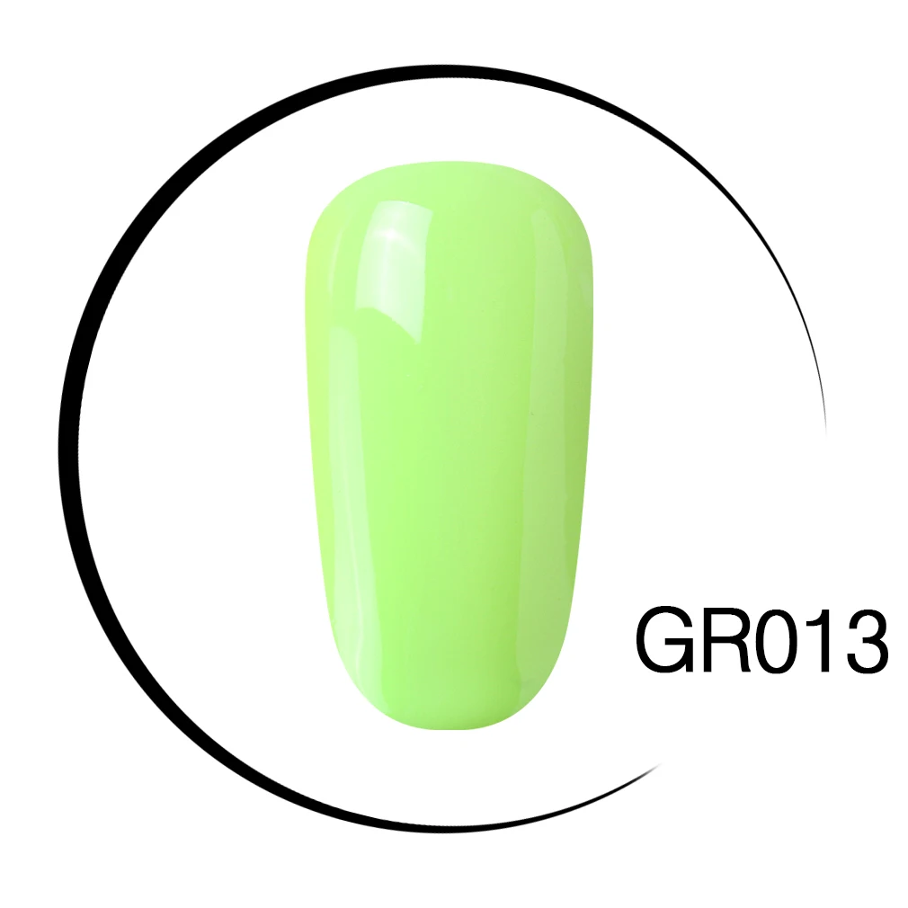 Elite99 10 мл УФ-гель для ногтей лак Золотой Блеск Маникюр, Полировка Ногтей чистый зеленый желтый Цвет Гель-лак для ногтей - Цвет: GR013