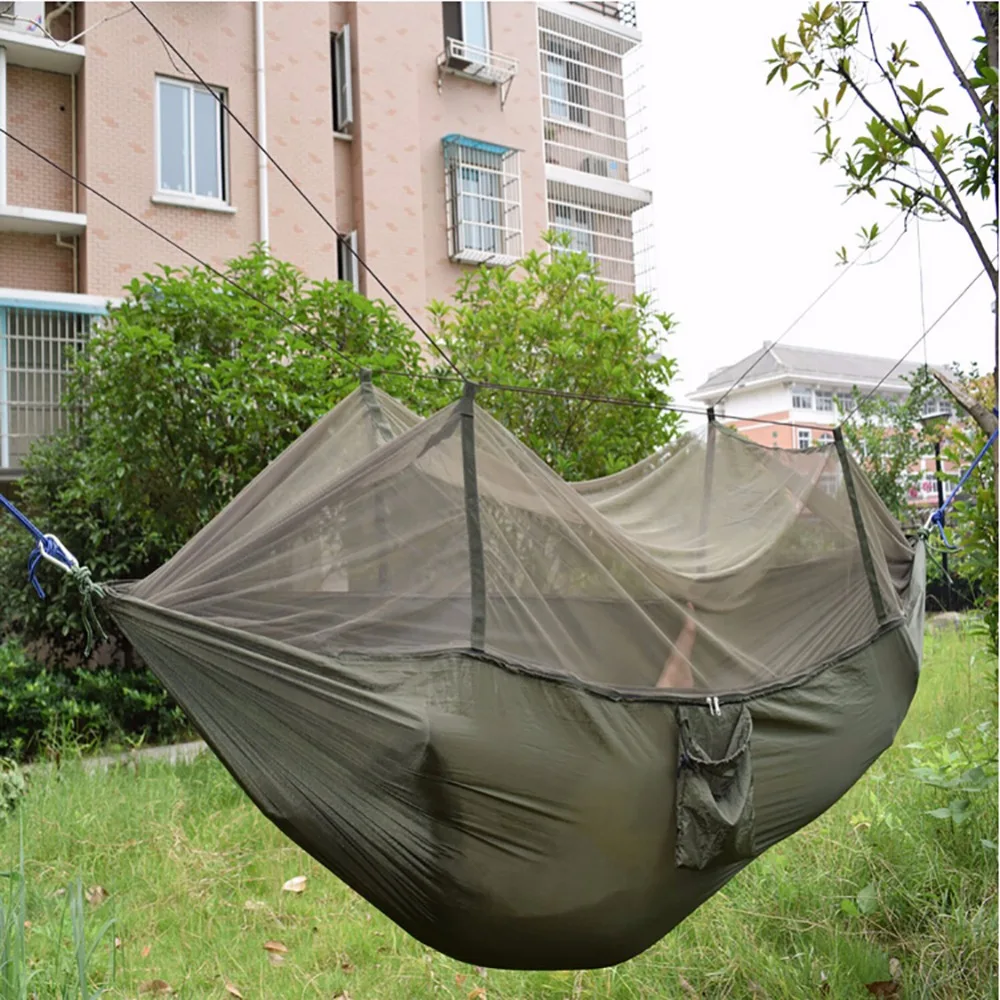 Портативный парашют для игр на свежем воздухе ткань гамак подвесная кровать с москитной сеткой спальный походный матрац