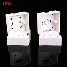 1 шт. ПВХ Пластиковые Настенные Распределительная коробка мощность Нижняя внешняя Монтажная коробка огнезащитные настенная коробка переключателей обустройство дома