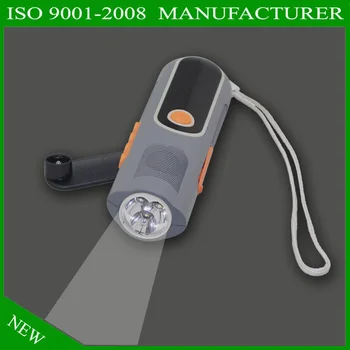

[Seven Neon]Smart crank dynamo radio torch/LC sreen/emergence alarm//FM AM/luminated circle/bright camping light tourch