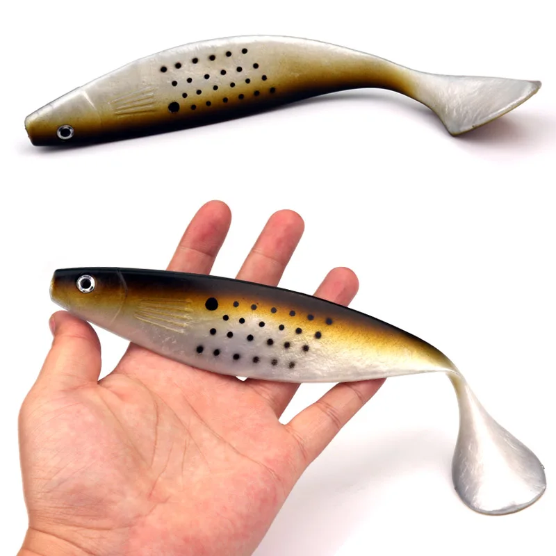 New 75g 25cm Fishing Bait 4colors Saltwater Soft Fishing Lure Iscas