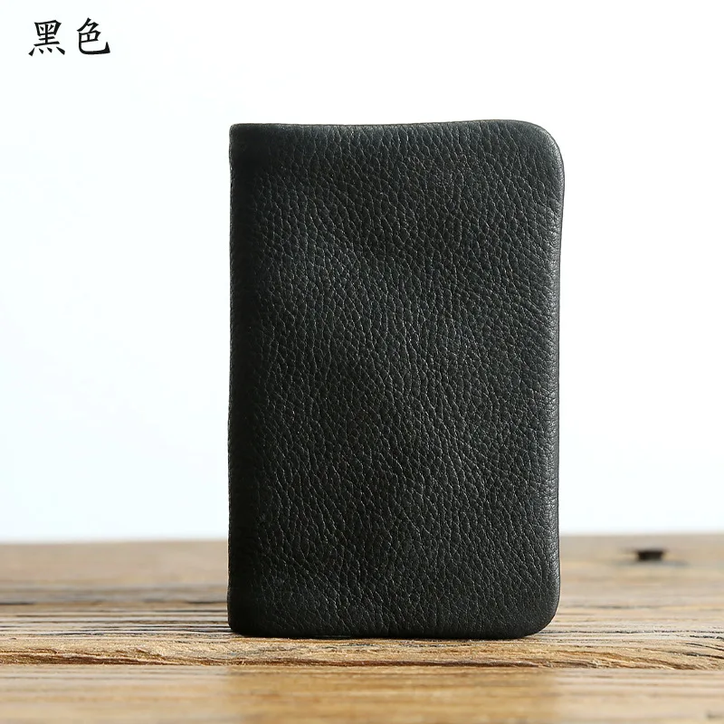 SIKU кошелек из натуральной кожи ручной работы Кошельки Держатели брендовый женский кошелек Чехол - Цвет: Black