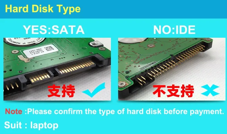 Продвижение 2017 бросились Пластик наличии 2,5 "3,5" Hdd 4 телевизионная приставка SATA чехол Hd 3,5 Usb 3,0 2,5 дюймовый внешний Serial Ata копия