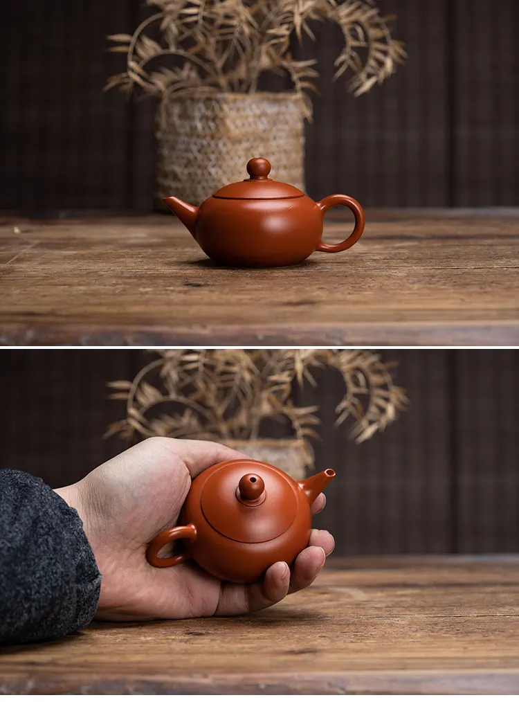 75 мл, маленький чайный горшок Yixing Zisha, знаменитый чайный горшок, ручной работы, Фиолетовый Глиняный Чайник, кипяток, чайник Oolong, чайник