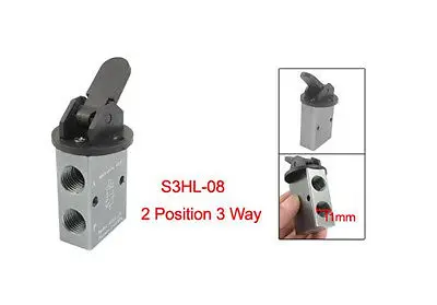 S3HL-08, 2 положения, 3 способа ручного управления, пневматический S3HL-06 S3HL-M5, механический клапан