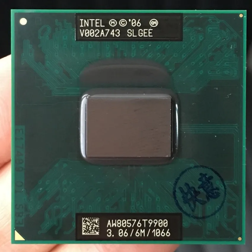 

Intel Core 2 Duo T9900 CPU 6M Cache/3.06GHz/1066/Dual-Core Processor Socket P SLGEE CPU Working 100%