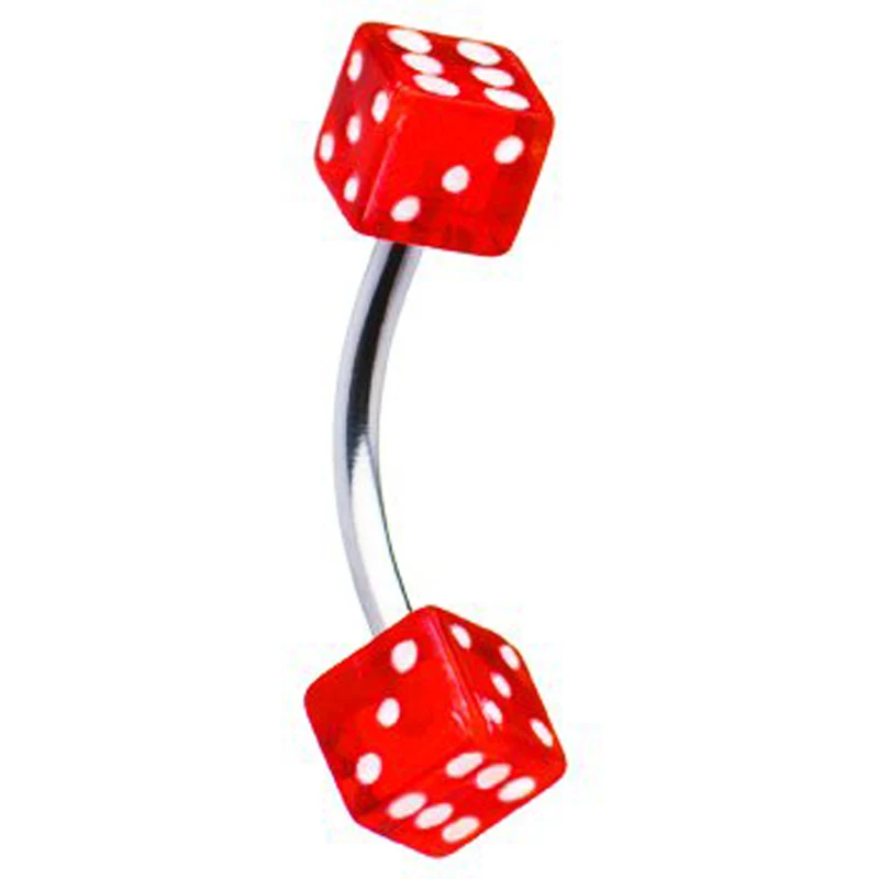 Sayao 5 шт/ партия, 16 г Stainlessl Сталь для бровей кольцо красочные Игральная кость глаз кольца продвижение