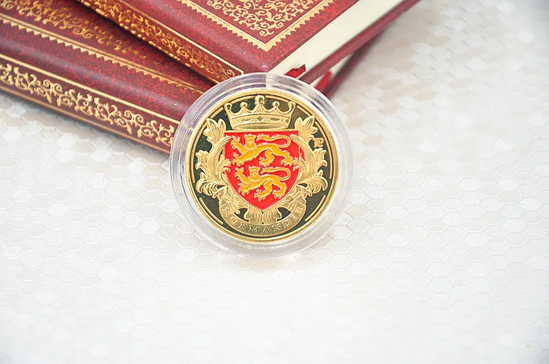 Normandie War 70 летняя позолоченная монета Франция Grasse сувениры американская монета|coin