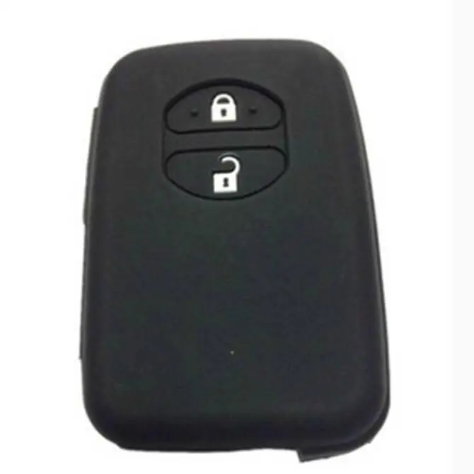 Силиконовый чехол для ключей Toyota Land Cruiser Camry Highlander Crown Prado Prius Aqua с 3 кнопками