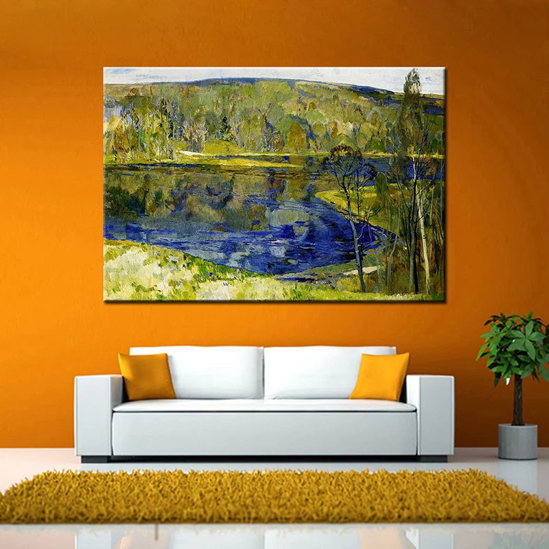 Ручная работа Винсента Ван Гога копия импрессиониста пейзаж с озером картина маслом на холсте Настенная картина для гостиной домашний декор