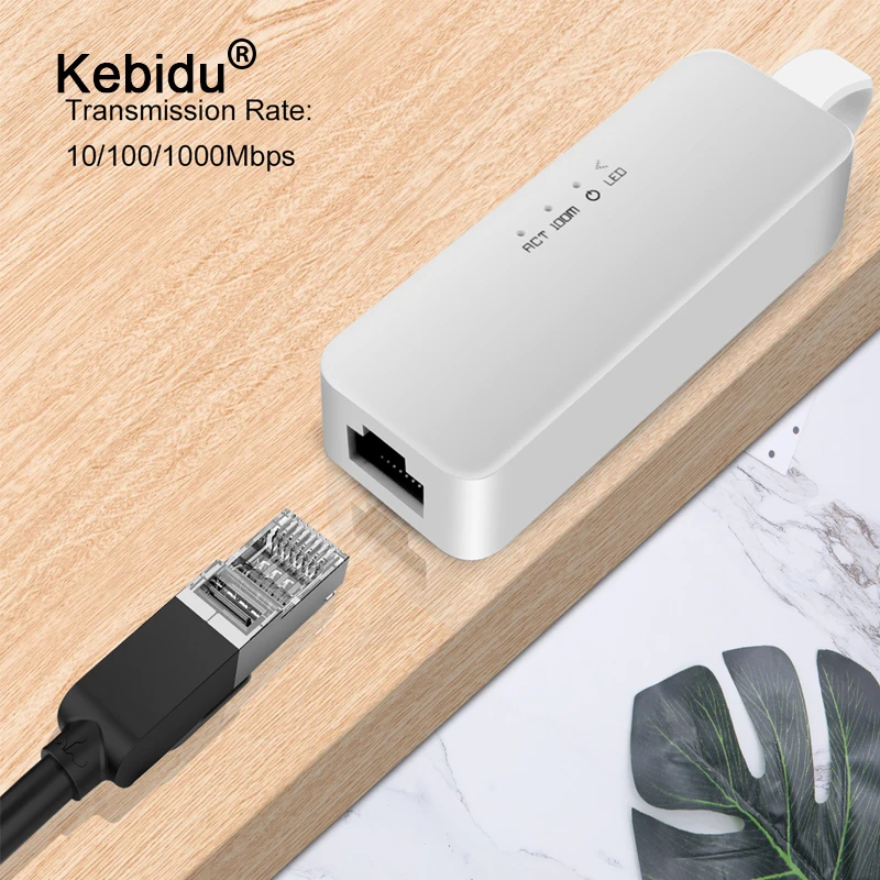 Портативный сетевой адаптер RTL8152 USB 2 0 к RJ45 Lan RTL8153 USB3.0 10/100/1000 Мбит/с для планшетного