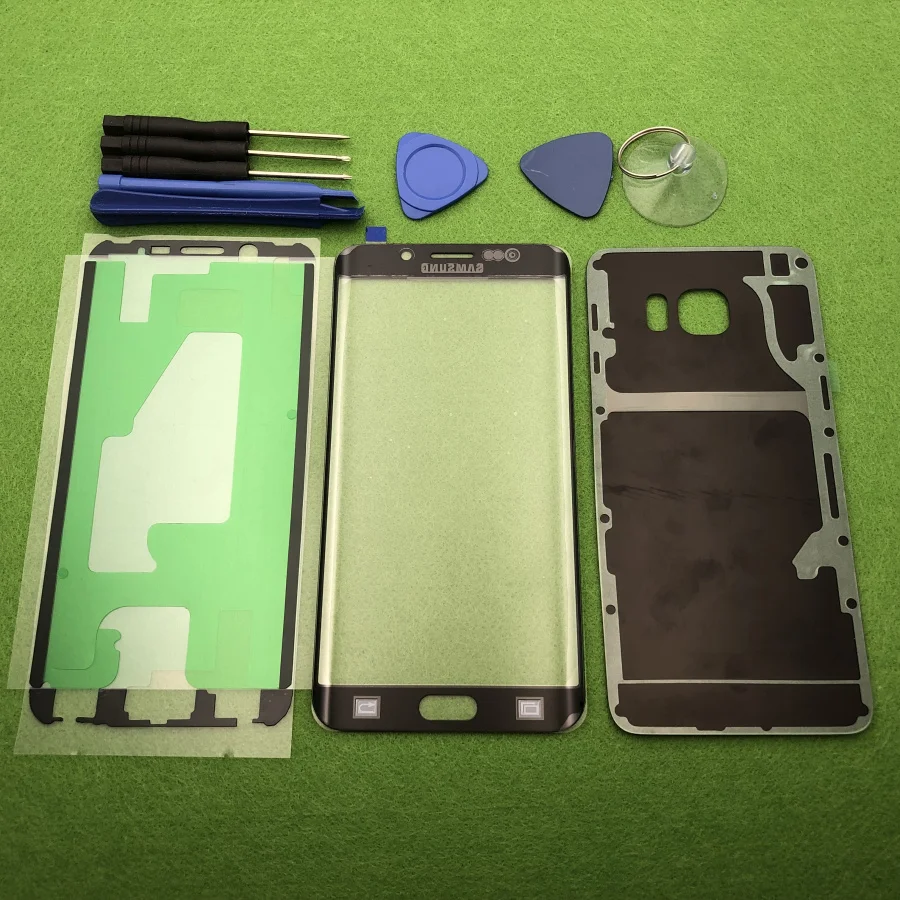Оригинальный стеклянный объектив переднего экрана для Samsung Galaxy S6 Edge Plus G928 G928F +
