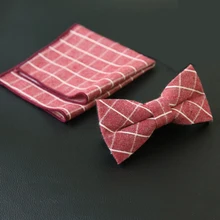 Повседневный мужской галстук, хлопковый клетчатый галстук-бабочка с принтом, носовой платок, набор для мужской рубашки, деловые свадебные галстуки-бабочки, узкий галстук Gravatas