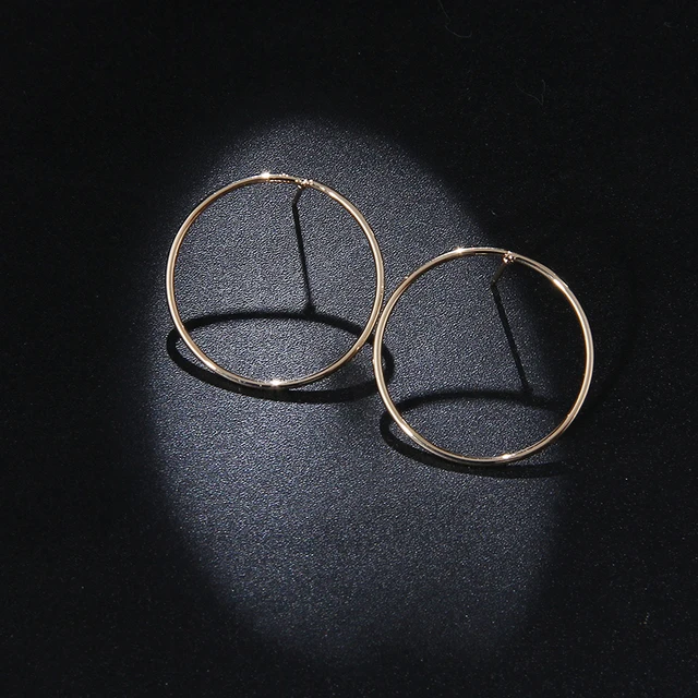 Earrings & Studs Exquisite Big Hoop Round Circle Earrings