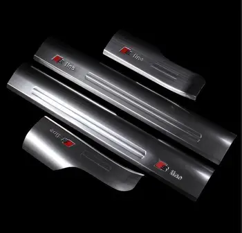 

4pcs Stainless Internal Door Sill Welcome Pedal Panel ForAudi A3 V8 2013-2016