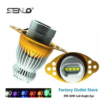 

New Arrival Led Marker Lights Lamp Halo Angle Eyes 40W 1800LM 2PCS for BMW E71 E90 E91 E92 M3 E89 E82 E87 H4 H7 H8 H11 E9018