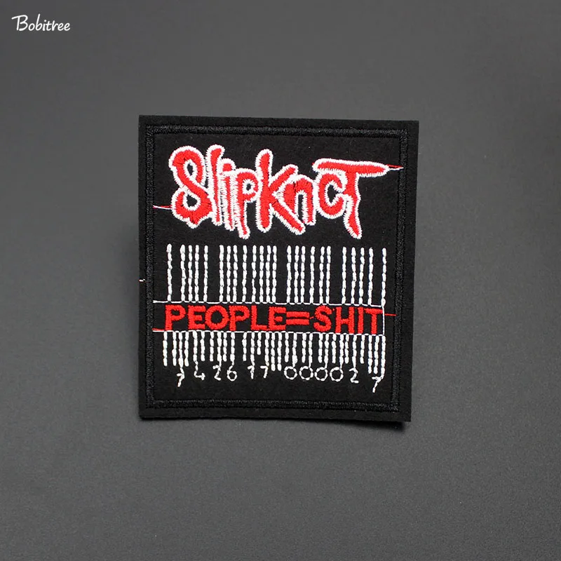 

Popular Music Slipknot Label Embroidered Patch Badges Iron on Sewing Stickers DIY for Clothes Jacket Jeans Applique