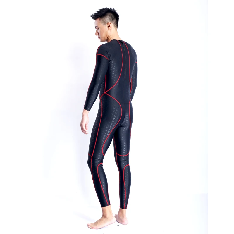 mens bodysuit swimming wetsuits diving suit sharkskin many color full body long sleeves swimwear