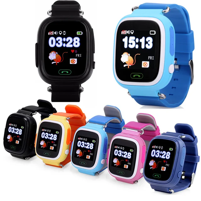 YourTribe Q90 Kids Smart Watch GPS Watch Touch Screen Child Google Map SOS Button Watch for Child LBS/GPS/WIFI Locator