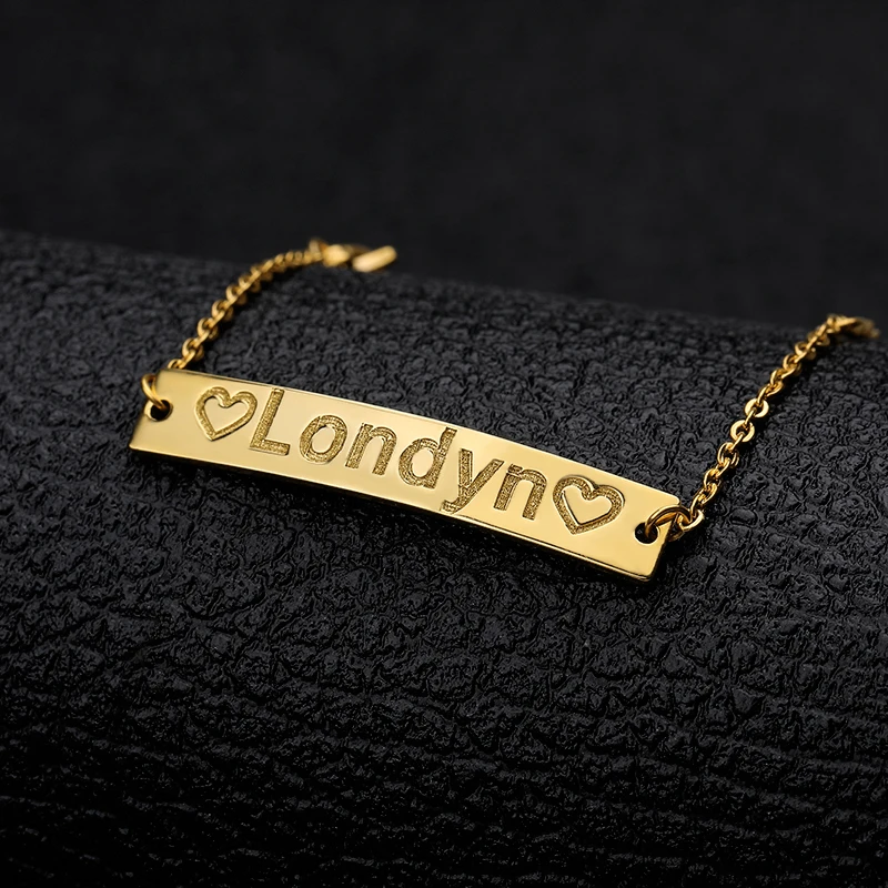 

Custom Baby Name Bracelet Stainless Steel Adjustable Baby Toddler Child ID Bracelet Customized Baby Boy Girl Bracelet