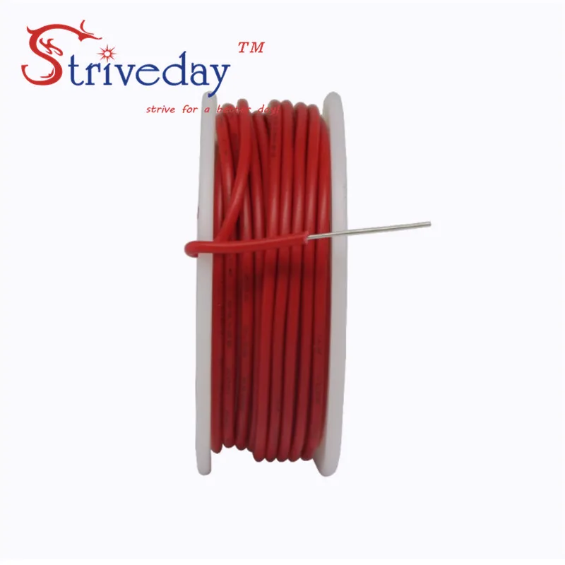 8 метров 22 AWG Монтажный провод 1007 ПВХ Soild провод комплект электрический провод 300V кабель - Цвет: red