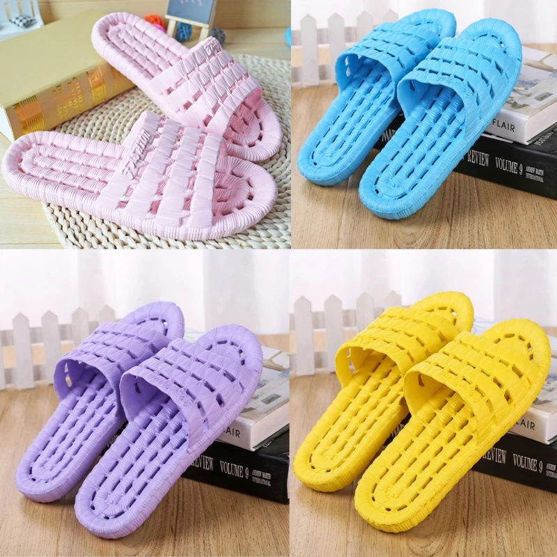 KLV 1 Set New Bath / Shower / Spa Women Plastic Soft Slippers Casual