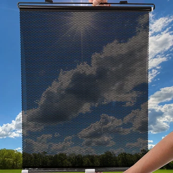 

Black Curtains Roller Blinds Car Safe Window Sun Easy Set up for all cars