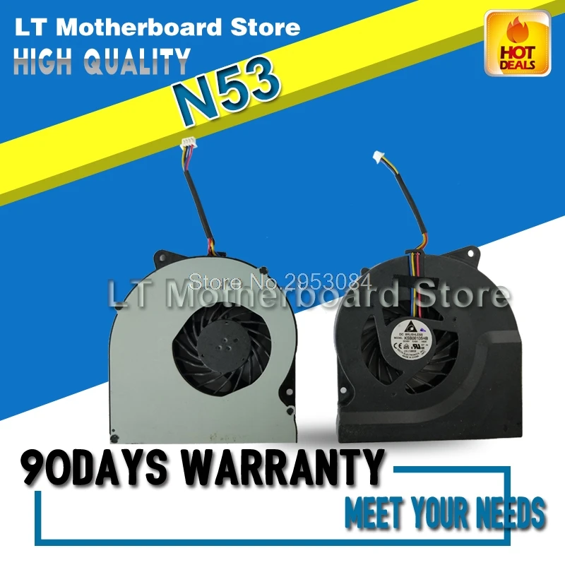 

For Asus N53S N53T N53SV N53J N53JN N53JG N53JQ N53JF K73 N53 N73 N75 N53JF N73JN x73E KSB0505HB 9J93 Cooling Fan Radiator