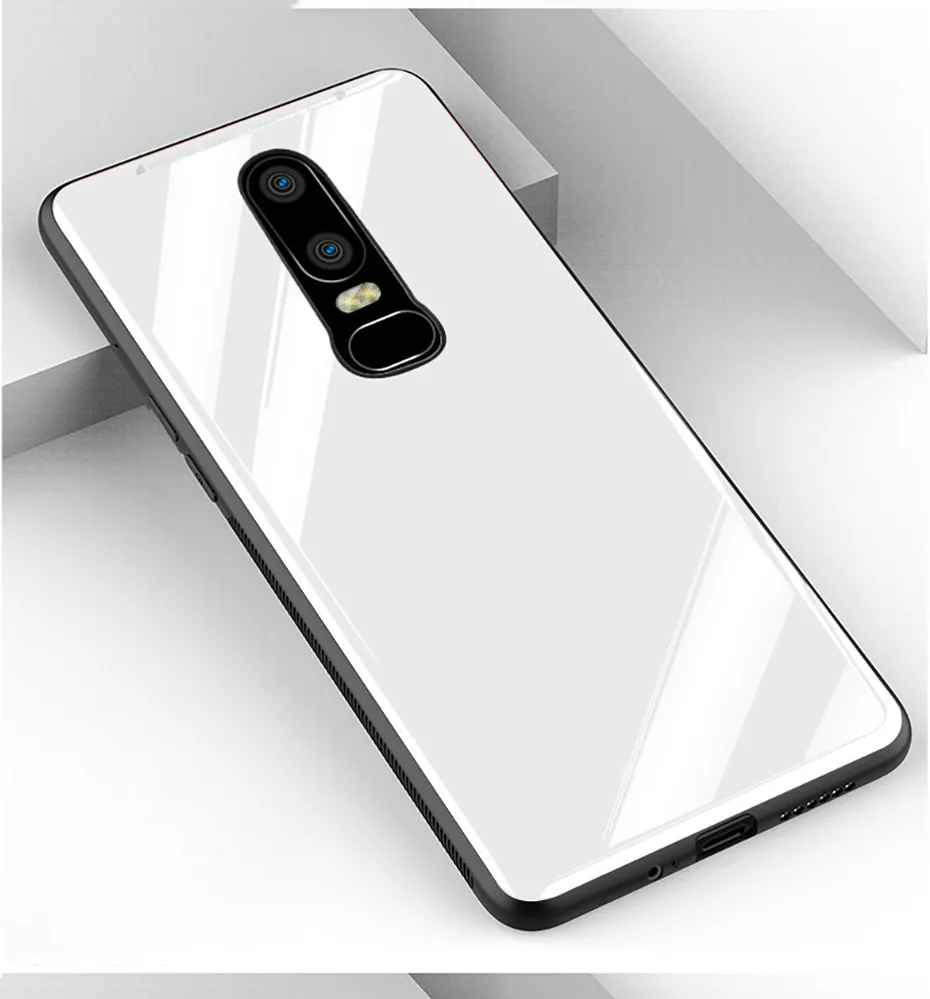 Модный чехол для телефона из закаленного стекла для Oneplus 7Pro, ударопрочный цветной задний стеклянный чехол для Oneplus 7, корпус для 1+ 7Pro 7