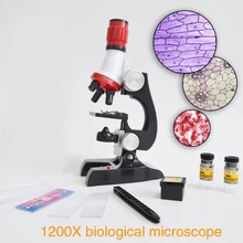 Microscope Kit Lab 100X-1200X Home School Educational Toy For Kids Child Boys Microscope Kit Lab 100X-1200X Home School Educational Toy For Kids Child Boys