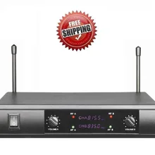 УВЧ беспроводной микрофон двойной микрофон беспроводной микрофон professional_wireless караоке микрофон системы для цифровых зеркальных камер
