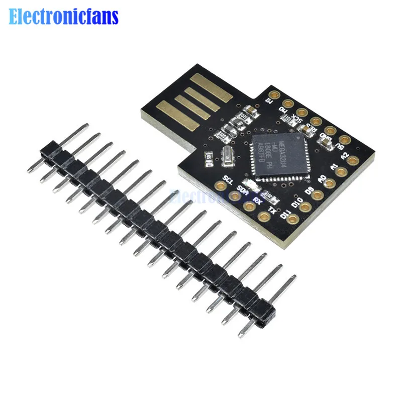 Pro Micro Beetle Keyboard BadUSB ATMEGA32U4 мини-макетная плата расширения Модуль 16 МГц DC 5 В для Arduino с контактом