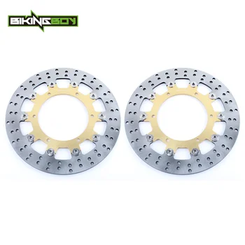 

BIKINGBOY Front Brake Discs Disks Rotors For Yamaha FJR 1300 01-03 XJR 1300 99-17 XVS 1100 V-Star Dragstar Classic V-Max 1200