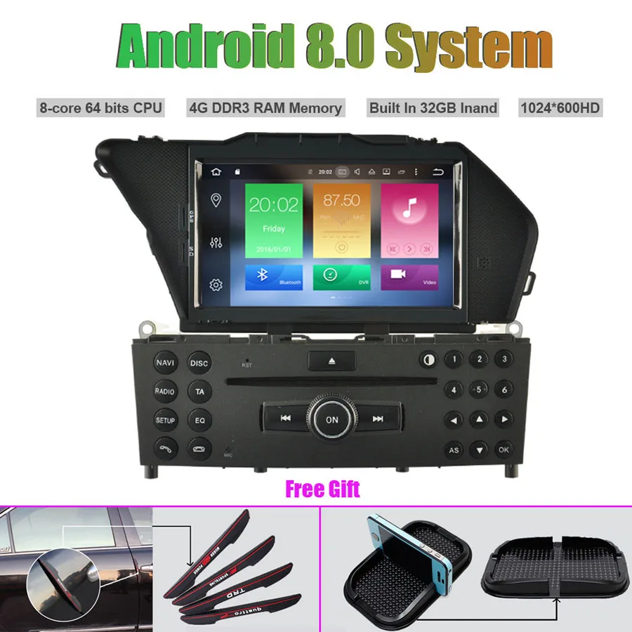 Excellent Octa-Core Android 8.0 CAR Multi-Media Player for MERCEDES-BENZ GLK(2008-2010) 0