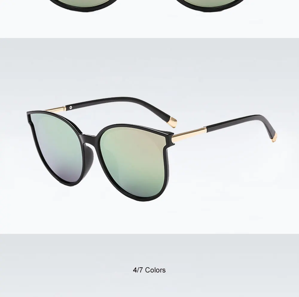 VEGA Eyewear Fashion Oval Oversized Sunglasses Women Cat Eye Glasses Ladies Big Mirrored Sun gla ( (7)