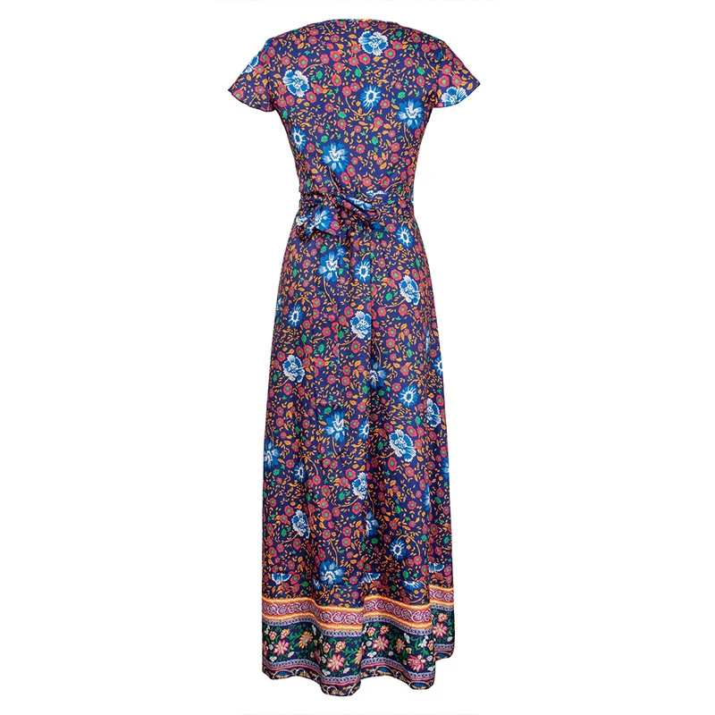 Forefair Boho Dress Long Vintage Sexy Summer  (30)
