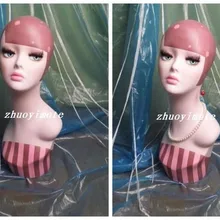 Cabezas de maniquí Vintage de fibra de vidrio de alta calidad, busto de maniquí cabeza de muñeco femenino para pendientes y pelucas y sombrero y exhibición de Joyas