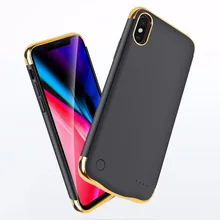 Ультратонкий чехол для iPhone X с высокой емкостью 5500 мАч, чехол для аккумулятора iPhone x 5,8 дюйма, внешний аккумулятор, чехол для зарядки