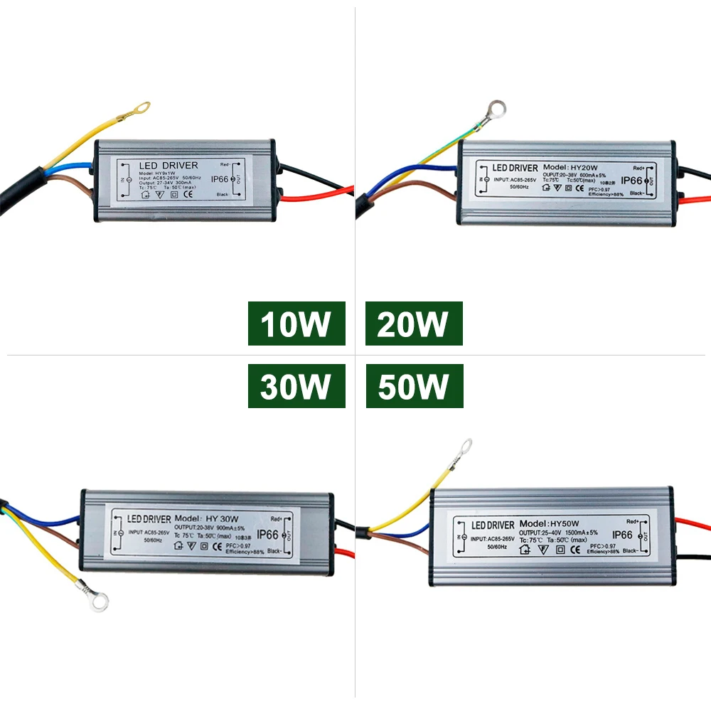 Светодиодный драйвер 10W20W 30 Вт, 50 Вт, ручная сборка Питание 24V DC 20-40V освещение Трансформатор для светодиодный лампы прожектора 300mA 600mA 900mA 1500mA JQ